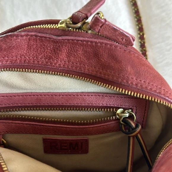 Jerome Dreyfuss Remi Crossbody in Bordeaux - Picture 8 of 8